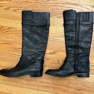 BCBGMaxAzria Ma Franz Black calf leather riding boots - size 10B